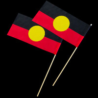 Australian Aboriginal Flag Waver