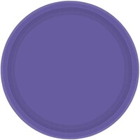Paper Plates 17cm Round 20CT - New Purple Pk 20
