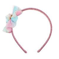 Barbie Rainbow Fantasy Tulle Headband w/Pearl Heart Pendant