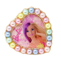 Barbie Rainbow Fantasy Pearl Heart Adjustable Ring