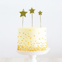 GOLD Metal Cake Topper - STARS