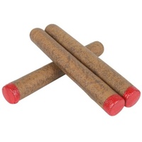 Cigars (set of 3) w/ red painted tips 15cm