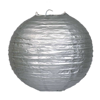 Paper Lantern 16" - Metallic Silver