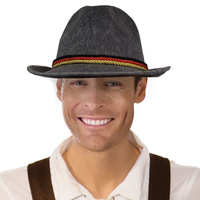 Oktoberfest Fedora Hat - Grey