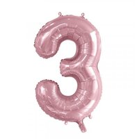 Link Pink Number 3 Foil Balloon (34")