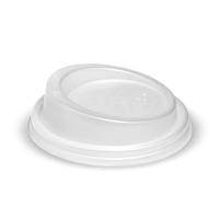 80mm Small Clear PLA BioCup Lid - Pk 50