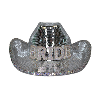 BRIDE Disco Mirrored Cowboy Hat