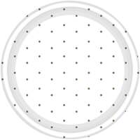 17cm Gold Dots Round Paper Plates - Pk 8