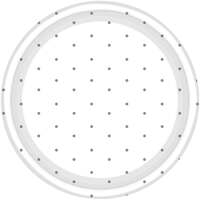 17cm Dotted Silver Round Paper Plates - Pk 8