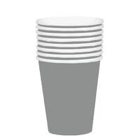 354ml Silver Paper Cups - Pk 20