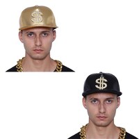 Gold And Black Hip Hop Dollar Cap