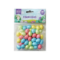 Easter Glitter Foam Eggs, Pack of 50