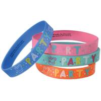 Peppa Pig Confetti Party Rubber Bracelets Favors - PK 4