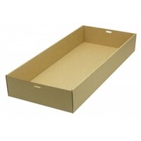 Large Kraft Catering Tray & Lid  (55x25x8cm)