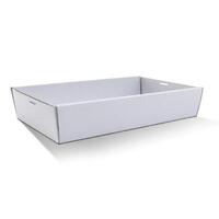 Tapered White Large Catering Tray & Lid (56x25x8cm)