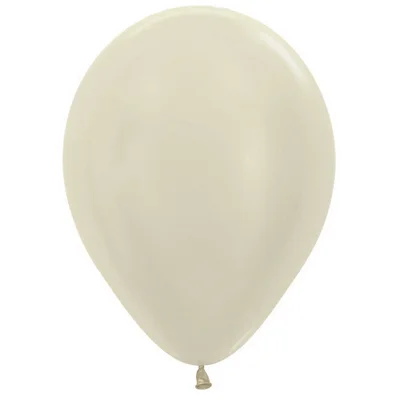 Pearlescent Ivory Latex Balloons (30cm) - Pk 100