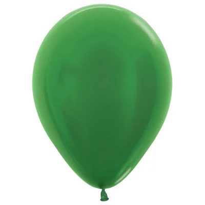 Metallic Emerald Green Latex Balloons (30cm) - Pk 100
