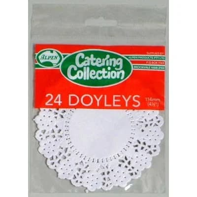 White Round Doyleys (11cm) - Pk 24
