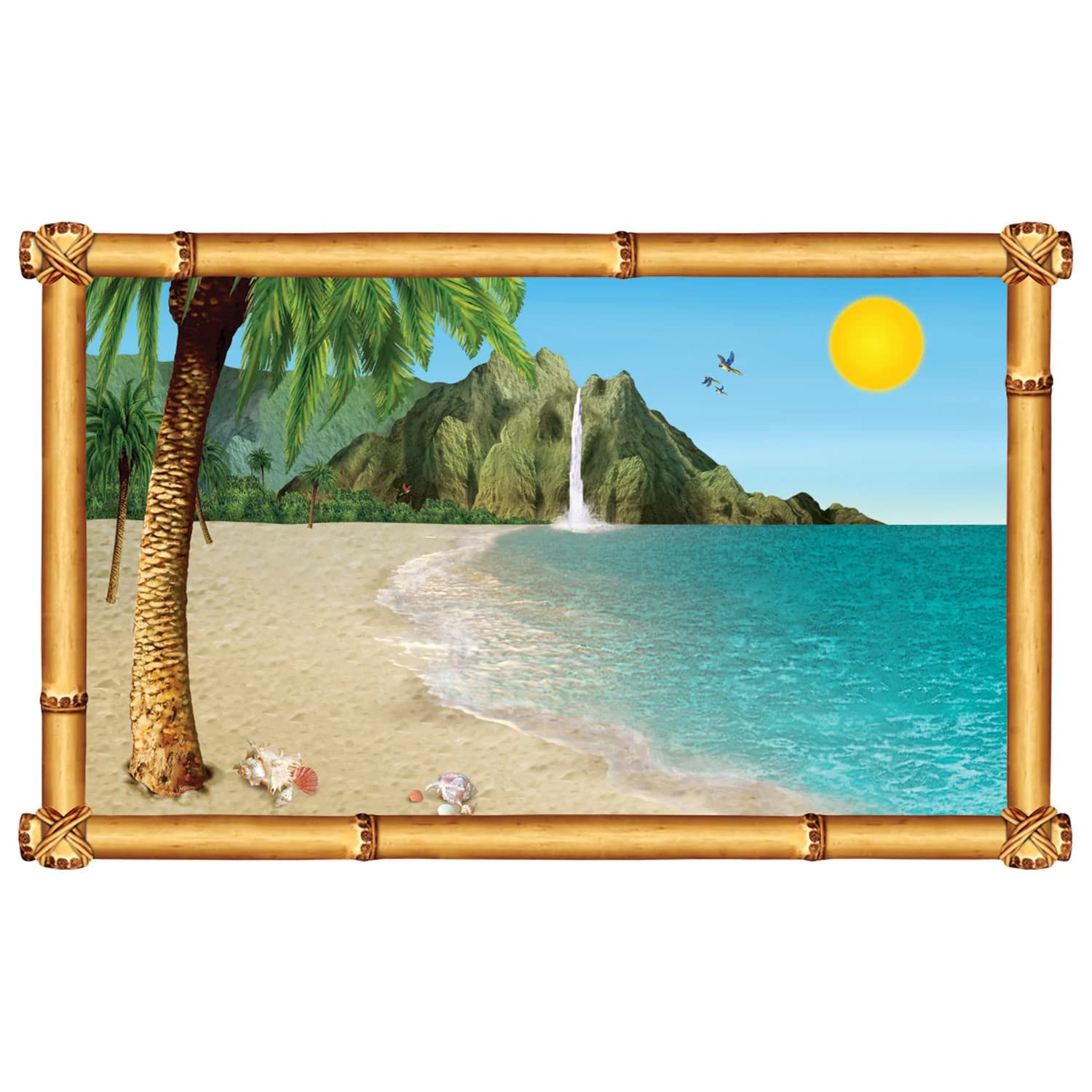 Tropical Beach Window Prop*