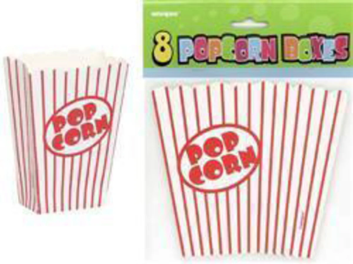 Popcorn Boxes (Small) - Pk 8