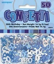 "50" Confetti Blue Glitz - 14g