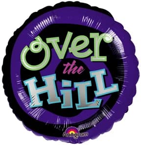 Over the Hill Jumbo foil balloon (81cm)*