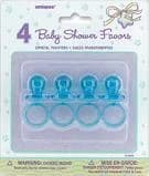 Crystal Blue Pacifiers - Pk4
