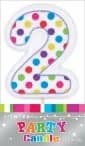 Polka Dot Candle Number 2