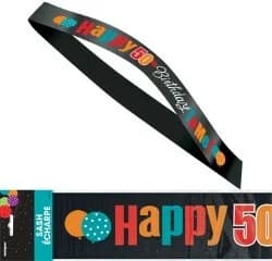 50th Birthday Satin Sash
