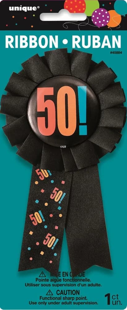 50th Birthday Award Ribbon