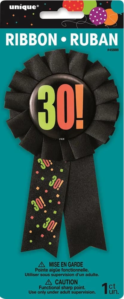30th Birthday Award Ribbon