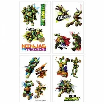 Teenage Mutant Ninja Turtles Tattoos - Pk 16
