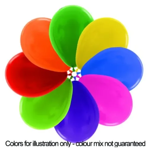 Mixed Metallic Balloons - 12" - Pk 100