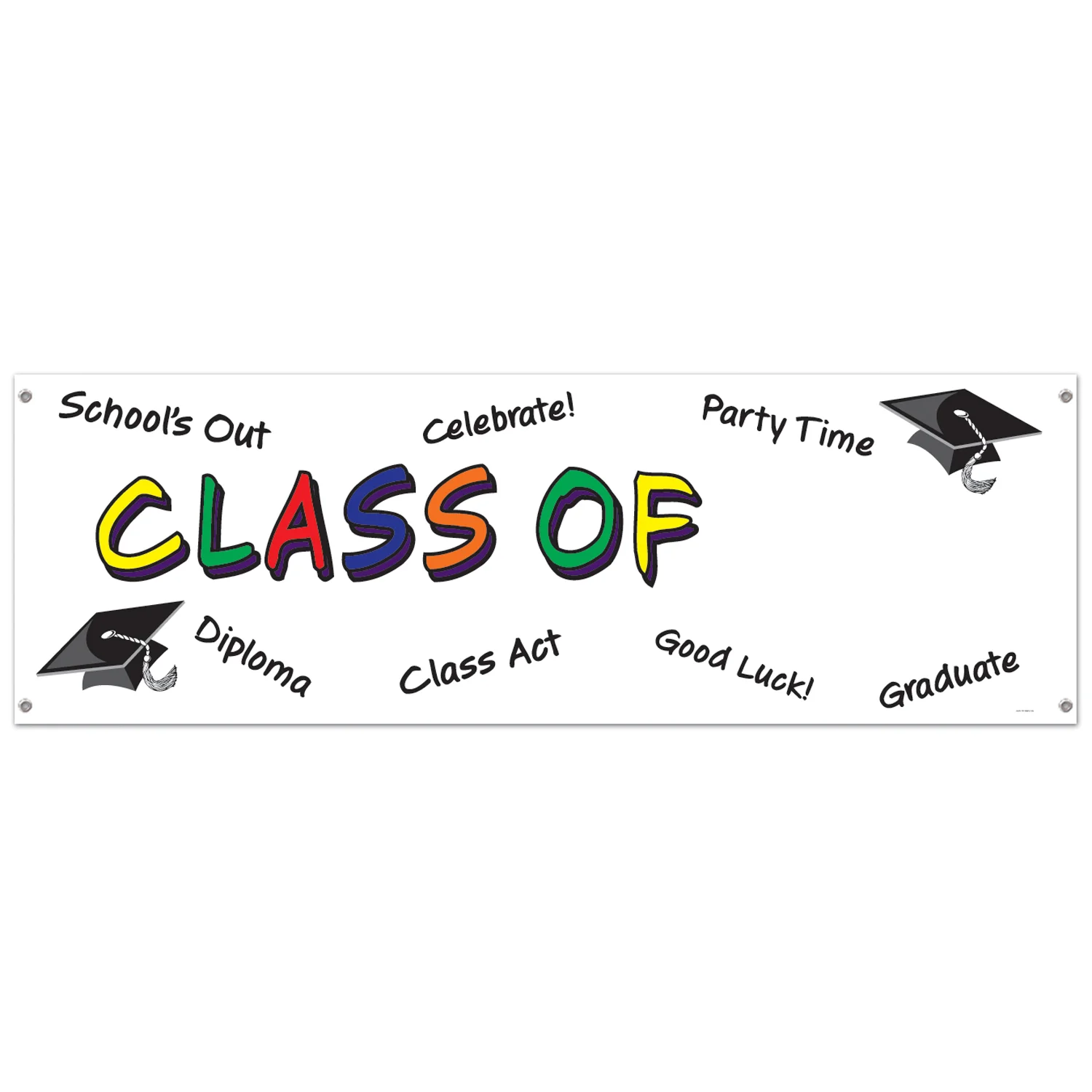 All-Weather Class of "Year" Sign Banner - 152.4cm x 53.3cm**