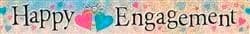 Happy Engagement Holographic Foil Banner - 3.65m