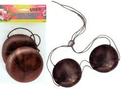 Coconut bikini top.