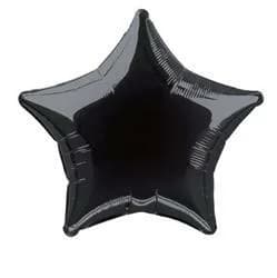 Black Star 20" Foil Balloon