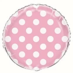 Light Pink Dots 18" Foil Balloon*