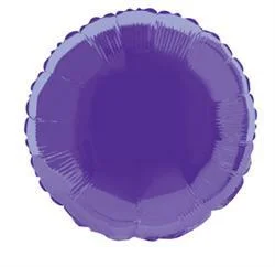 Purple Round 18" Foil Balloon