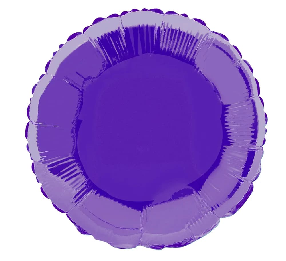 Purple Round 18" Foil Balloon