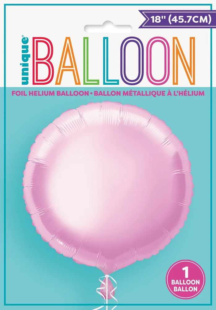 Pastel Pink Round 18" Foil Balloon