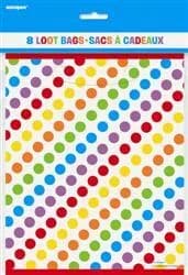 Rainbow Birthday Loot Bags - Pk 8
