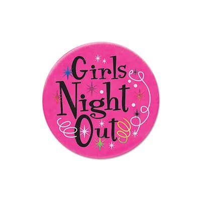 Girls Night Out Satin Button**
