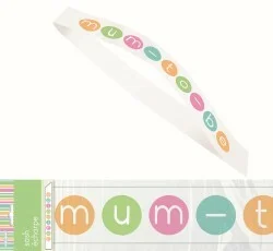 Mum To Be Pastel Dots Paper Sash**