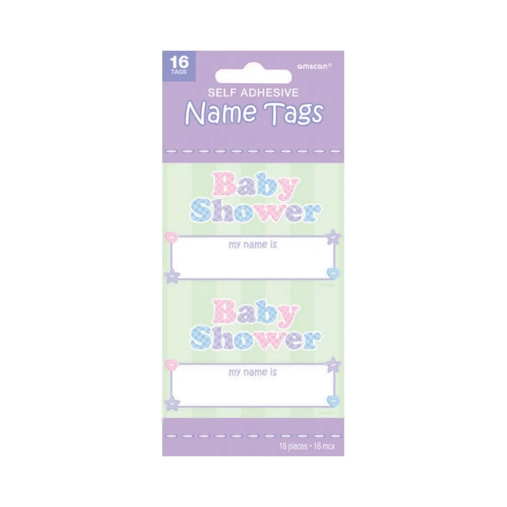 Baby Shower Name Tags - Pk 16