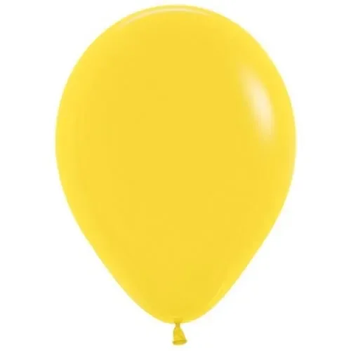 12cm Standard Yellow Balloons