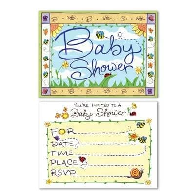 B Is For Baby Invitations - Pk 8*