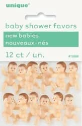 Small Plastic Baby Dolls - Pk 12