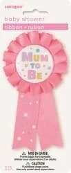 Mum-to-be Award Ribbon in Pink