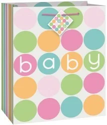 Pastel Baby Shower Gift Bag - Medium*